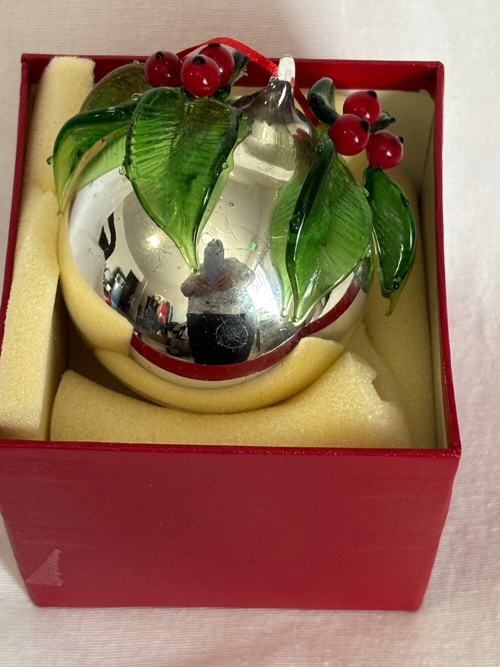 Vintage Art Glass Hand Blown Ornament